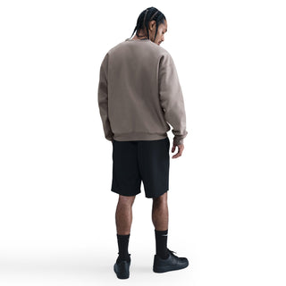 MEN'S NIKE SOLO SWOOSH FLEECE CREW "CAVE STONE" HV1086-289