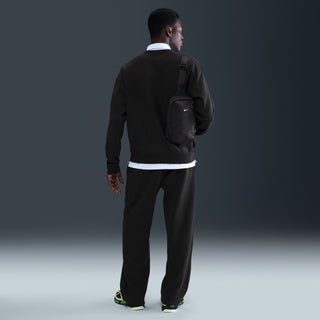 MEN'S NIKE SOLO SWOOSH FLEECE OPEN-HEM PANTS "BLACK" HV1090-010