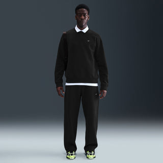 MEN'S NIKE SOLO SWOOSH FLEECE OPEN-HEM PANTS "BLACK" HV1090-010