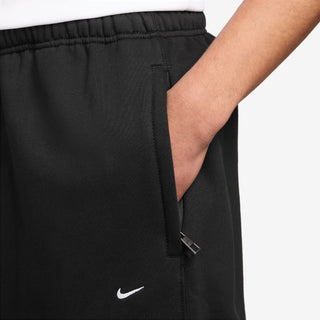 MEN'S NIKE SOLO SWOOSH FLEECE OPEN-HEM PANTS "BLACK" HV1090-010