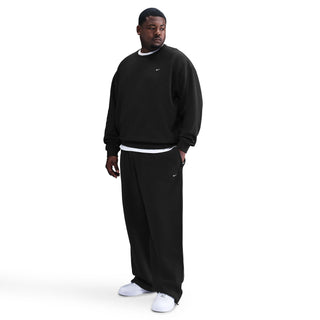 MEN'S NIKE SOLO SWOOSH FLEECE OPEN-HEM PANTS "BLACK" HV1090-010