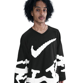 MEN'S NIKE SPORTSWEAR CLUB HOCKEY JERSEY 'BLACK/WHITE' HV1137-010