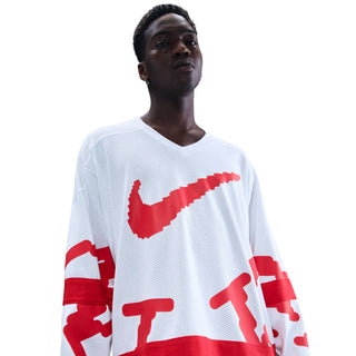 MEN'S NIKE SPORTSWEAR CLUB HOCKEY JERSEY 'WHITE/RED' HV1137-100