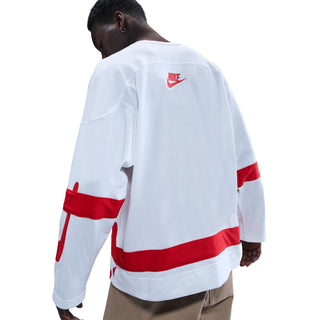 MEN'S NIKE SPORTSWEAR CLUB HOCKEY JERSEY 'WHITE/RED' HV1137-100
