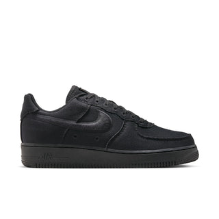 MEN'S NIKE AIR FORCE ONE LOW CANVAS "BLACK/BLACK" HV1204-002