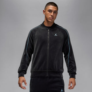 MEN'S JORDAN BROOKLYN VELOUR JACKET "BLACK/BLUE CHILL" HV1870-011