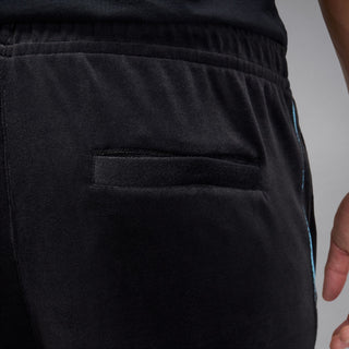 MEN'S JORDAN BROOKLYN VELOUR TRACK PANTS "BLACK/BLUE CHILL" HV1872-011