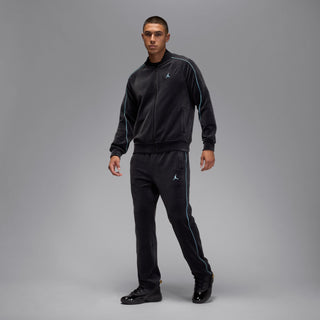 MEN'S JORDAN BROOKLYN VELOUR TRACK PANTS "BLACK/BLUE CHILL" HV1872-011