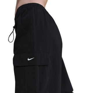 WOMEN'S NIKE SPORTSWEAR MID-RISE OVERSIZED WOVEN CARGO TROUSERS "BLACK/SAIL" HV1966-010
