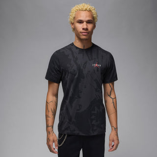 T-shirt à col rond Air Jordan pour homme « Off Noir/Medium Ash/Gym Red » HV5090-045