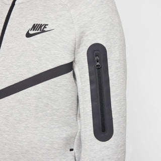 KID'S NIKE TECH FLEECE FULL ZIP-UP "GREY HEATHER" HV5867-063