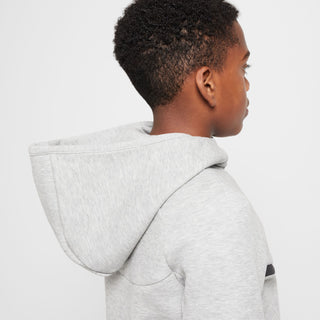 KID'S NIKE TECH FLEECE FULL ZIP-UP "GREY HEATHER" HV5867-063