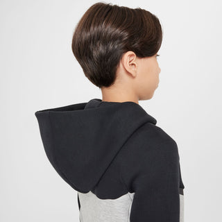 KIDS NIKE TECH FLEECE FULL-ZIP HOODIE "GREY HEATHER/BLACK" HV5867-064