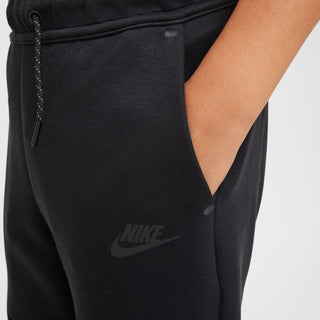KIDS NIKE TECH FLEECE JOGGERS "TRIPLE BLACK" HV5869-010