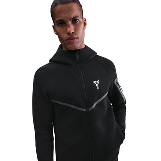 MEN'S NIKE KOBE TECH FLEECE FULL ZIP-UP WINDRUNNER JACKET "BLACK" IB2713-010