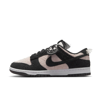 MEN'S NIKE DUNK LOW RETRO SE SUEDE "PANDA-MONIUM PACK BLACK" IB2990-100