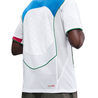 MEN'S NIKE TOTAL 90 DRI-FIT SOCCER JERSEY 'WHITE/ITALY BLUE/SPORT RED/METALLIC GOLD' IB4210-100