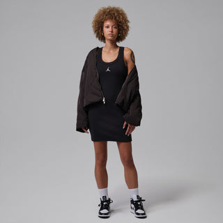 WOMEN'S JORDAN BROOKLYN RIBBED TANK DRESS BLACK IF1389-010