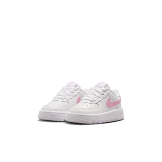 (TD) KIDS NIKE AIR FORCE ONE LOW "WHITE/PINK RISE-WHITE" IF1674-124