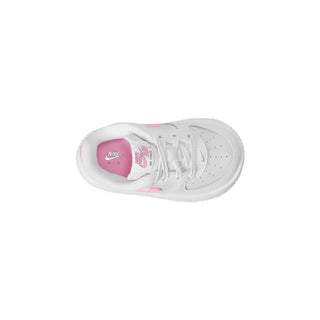 (TD) KIDS NIKE AIR FORCE ONE LOW "WHITE/PINK RISE-WHITE" IF1674-124