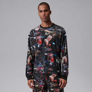 MEN'S JORDAN FLIGHT PRINTED LONG-SLEEVE JERSEY IF1831-010