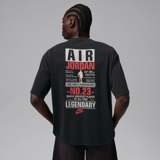 AIR JORDAN FLIGHT BLACK/UNIVERSITY RED GRAPHIC TEE IF3116-010