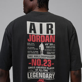 AIR JORDAN FLIGHT BLACK/UNIVERSITY RED GRAPHIC TEE IF3116-010