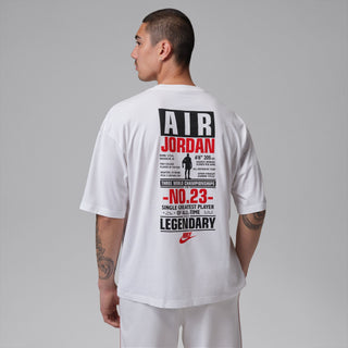 AIR JORDAN FLIGHT WHITE/UNIVERSITY RED GRAPHIC TEE IF3116-100