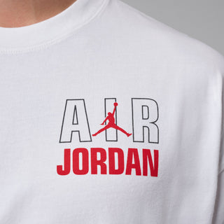 AIR JORDAN FLIGHT WHITE/UNIVERSITY RED GRAPHIC TEE IF3116-100