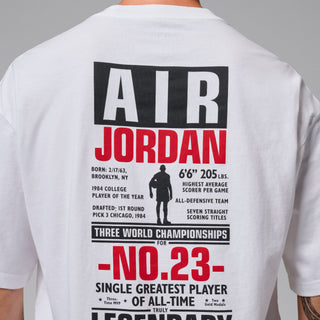 AIR JORDAN FLIGHT WHITE/UNIVERSITY RED GRAPHIC TEE IF3116-100