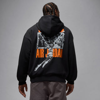 MEN'S JORDAN BROOKLYN OVERSIZED PULLOVER HOODIE "BLACK/STARFISH" IF5853-010