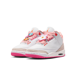 (GS) AIR JORDAN 3 RETRO "PEARL PINK/HYPER ORANGE-PINK BLOOM" II0599-600