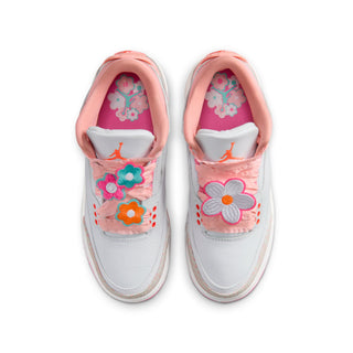 (GS) AIR JORDAN 3 RETRO "PEARL PINK/HYPER ORANGE-PINK BLOOM" II0599-600