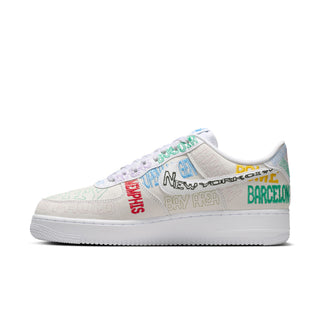 NIKE AIR FORCE 1 '07 '82 LV8 "WORLD TOUR" WHITE II1549-100