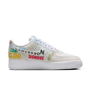 NIKE AIR FORCE 1 '07 '82 LV8 "WORLD TOUR" WHITE II1549-100
