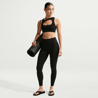 WOMEN'S NIKE ZENVY HIGH WAISTED 7/8 LEGGINGS "BLACK/COOL GREY" IB9847-010