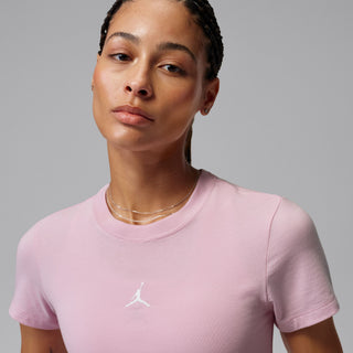 WOMEN'S JORDAN ESSENTIALS TEE "ICED CARMINE/WHITE" II9928-676