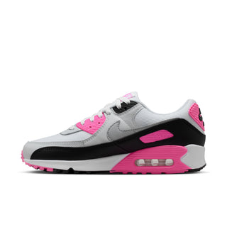 WOMEN'S NIKE AIR MAX 90 "WHITE/WOLF GREY-PINK GLOW-BLACK" IM4613-100