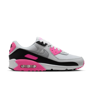 WOMEN'S NIKE AIR MAX 90 "WHITE/WOLF GREY-PINK GLOW-BLACK" IM4613-100