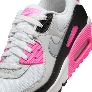 WOMEN'S NIKE AIR MAX 90 "WHITE/WOLF GREY-PINK GLOW-BLACK" IM4613-100