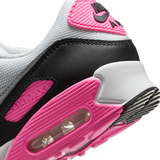 WOMEN'S NIKE AIR MAX 90 "WHITE/WOLF GREY-PINK GLOW-BLACK" IM4613-100