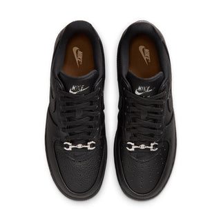 MEN'S NIKE AIR FORCE 1 LOW RETRO PREMIUM "BLACK/BLACK-METALLIC SILVER" IM5754-001