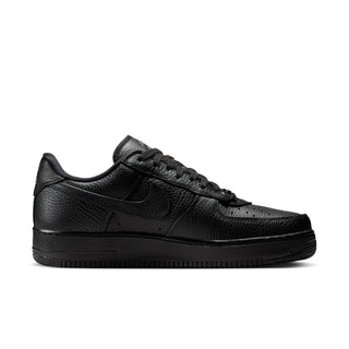 MEN'S NIKE AIR FORCE 1 LOW RETRO PREMIUM "BLACK/BLACK-METALLIC SILVER" IM5754-001