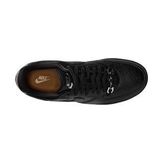 MEN'S NIKE AIR FORCE 1 LOW RETRO PREMIUM "BLACK/BLACK-METALLIC SILVER" IM5754-001