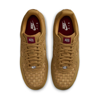 MEN'S NIKE AIR FORCE 1 LOW RETRO PREMIUM "WOVEN WHEAT/WHEAT-SAIL-TEAM RED" IM5755-700