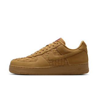 MEN'S NIKE AIR FORCE 1 LOW RETRO PREMIUM "WOVEN WHEAT/WHEAT-SAIL-TEAM RED" IM5755-700