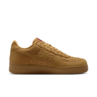 MEN'S NIKE AIR FORCE 1 LOW RETRO PREMIUM "WOVEN WHEAT/WHEAT-SAIL-TEAM RED" IM5755-700