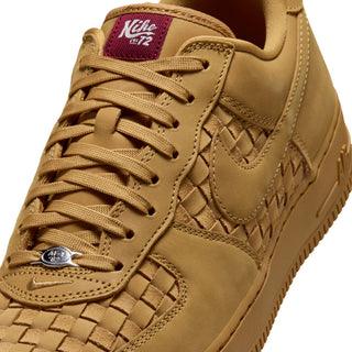 MEN'S NIKE AIR FORCE 1 LOW RETRO PREMIUM "WOVEN WHEAT/WHEAT-SAIL-TEAM RED" IM5755-700