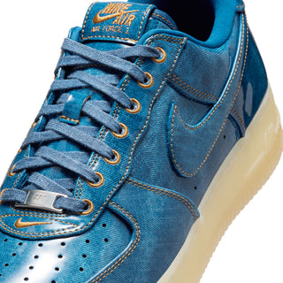 MENS NIKE AIR FORCE 1 RETRO "COASTAL BLUE/FLAX" IM5757-400