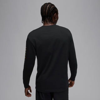 MENS JORDAN BROOKLYN LONG SLEEVE SHIRT "GAMMA BLUE" BLACK IM6507-010